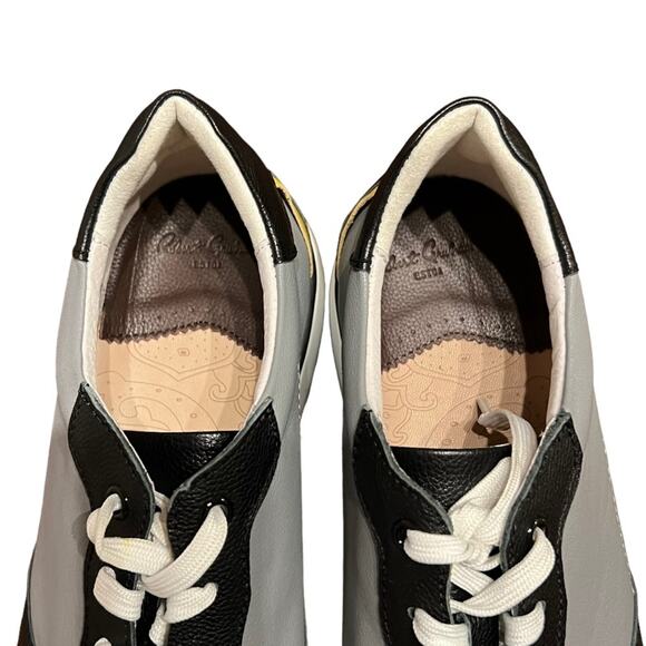 Robert Graham MIND RG5677L Grey Black Leather Sneakers Size 13 - Picture 7 of 10